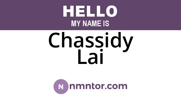 Chassidy Lai
