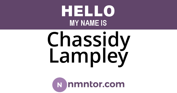Chassidy Lampley