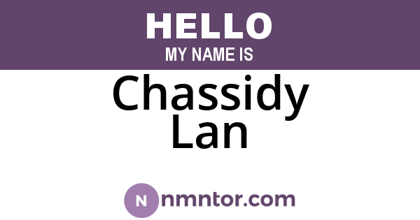 Chassidy Lan