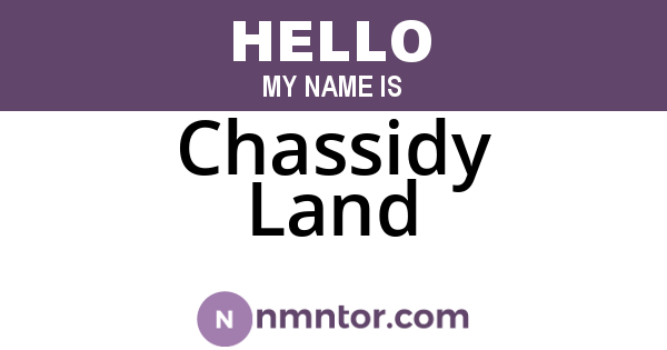 Chassidy Land