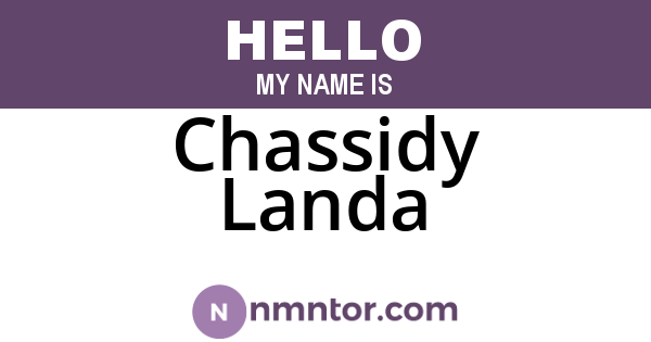 Chassidy Landa