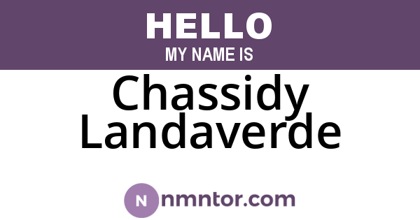 Chassidy Landaverde