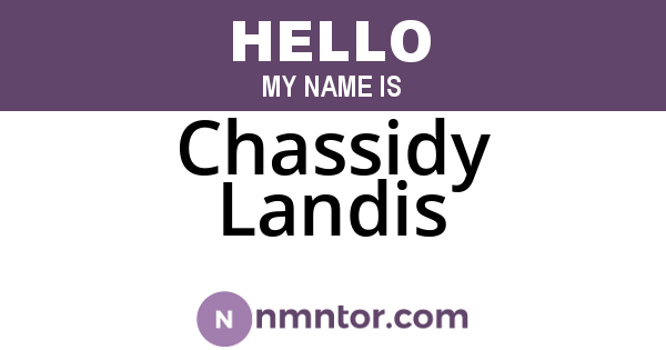 Chassidy Landis