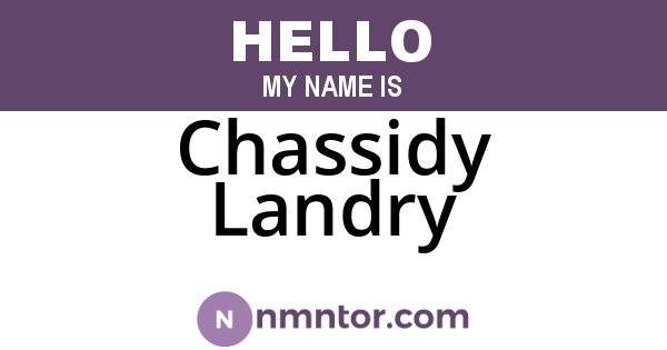 Chassidy Landry