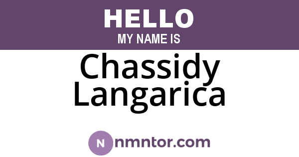 Chassidy Langarica