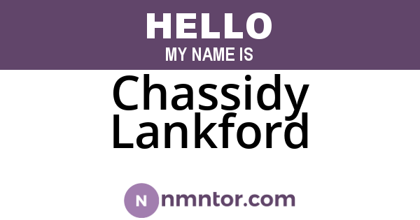 Chassidy Lankford
