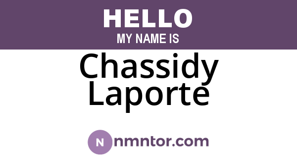 Chassidy Laporte
