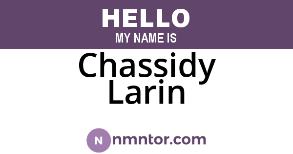 Chassidy Larin