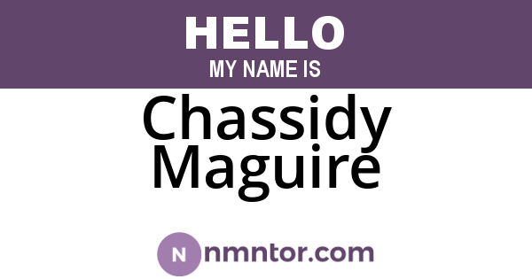 Chassidy Maguire