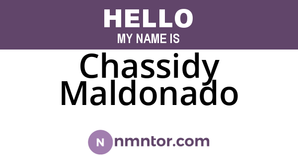 Chassidy Maldonado