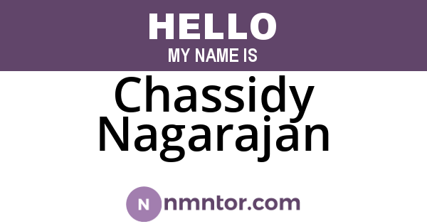 Chassidy Nagarajan