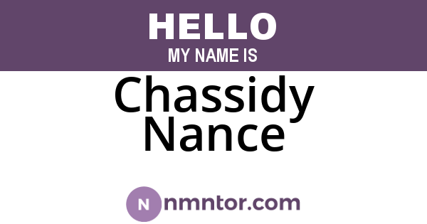 Chassidy Nance