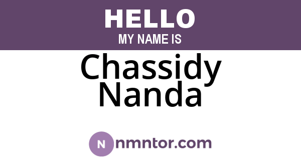 Chassidy Nanda