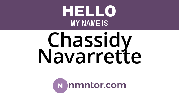 Chassidy Navarrette