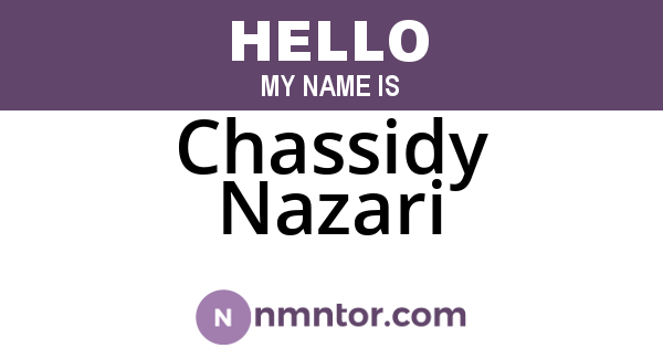 Chassidy Nazari