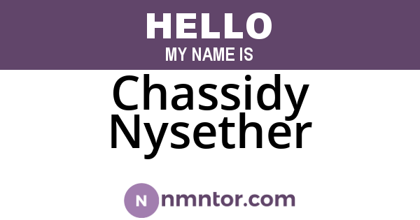 Chassidy Nysether