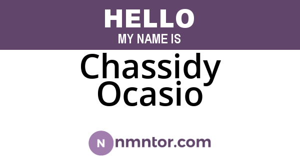 Chassidy Ocasio