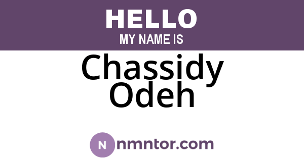 Chassidy Odeh