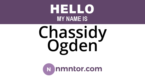 Chassidy Ogden