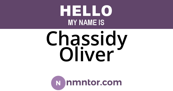 Chassidy Oliver