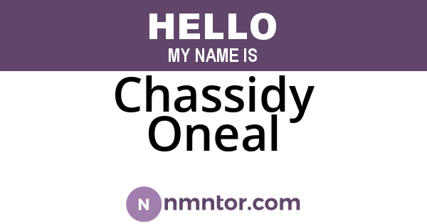 Chassidy Oneal