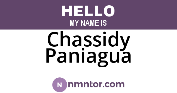 Chassidy Paniagua