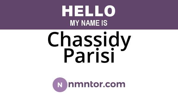 Chassidy Parisi