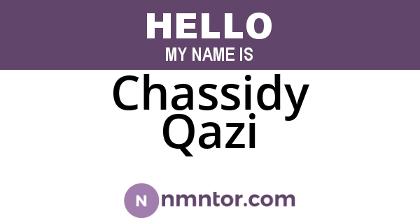 Chassidy Qazi