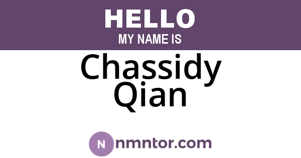 Chassidy Qian