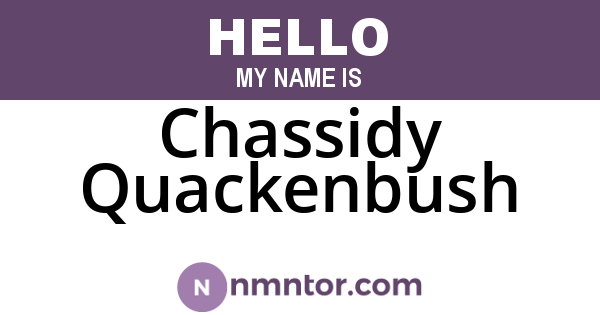Chassidy Quackenbush