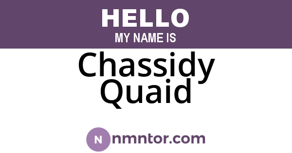Chassidy Quaid