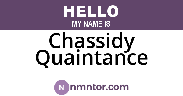 Chassidy Quaintance