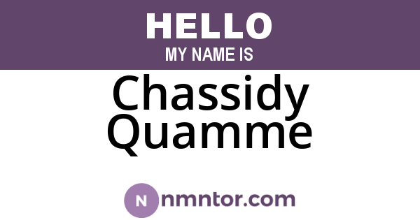 Chassidy Quamme