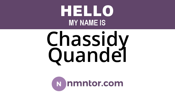 Chassidy Quandel