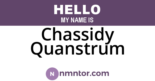 Chassidy Quanstrum