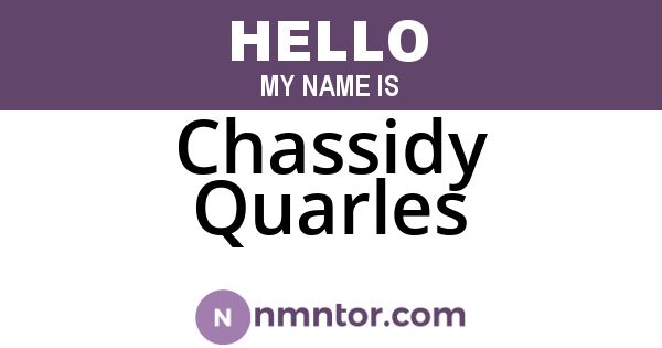 Chassidy Quarles