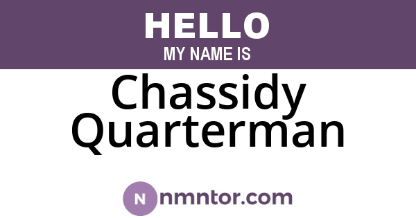 Chassidy Quarterman