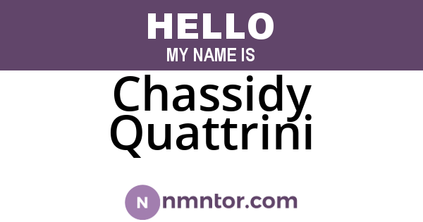 Chassidy Quattrini