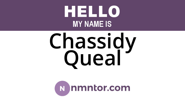 Chassidy Queal