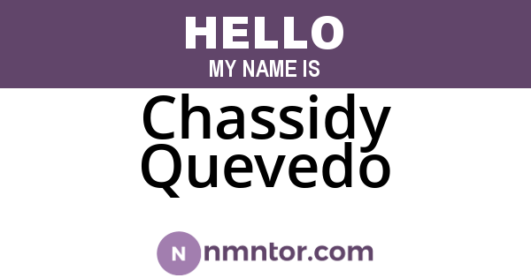 Chassidy Quevedo