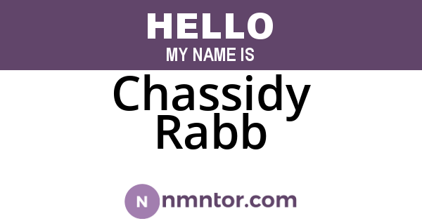 Chassidy Rabb