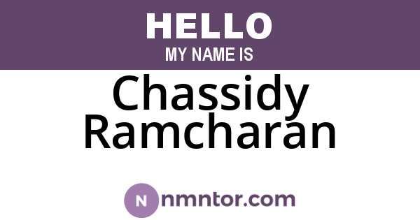 Chassidy Ramcharan