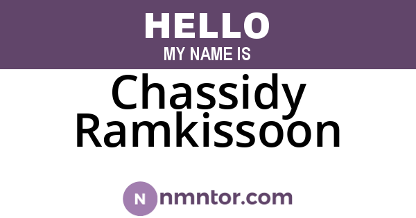 Chassidy Ramkissoon