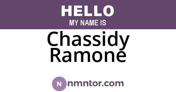 Chassidy Ramone