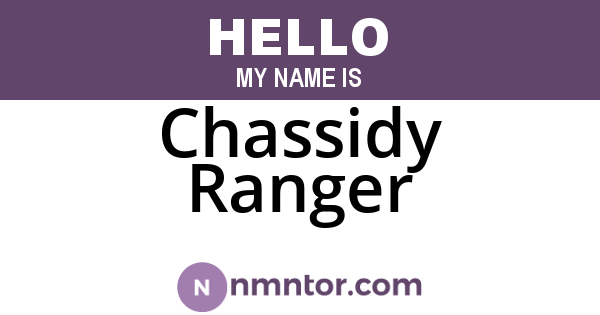Chassidy Ranger