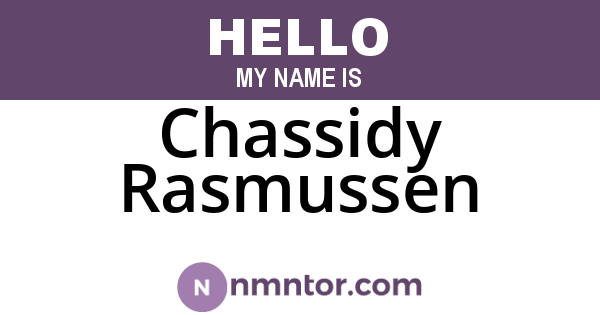 Chassidy Rasmussen