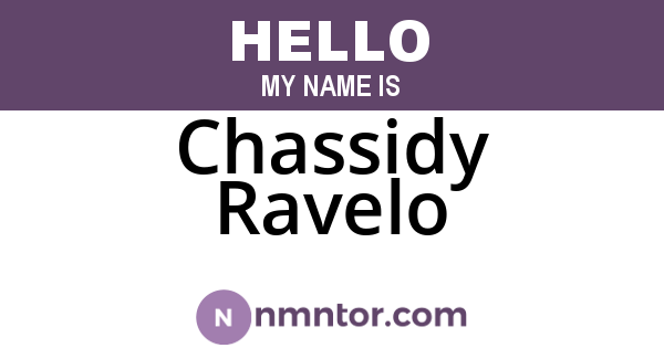 Chassidy Ravelo
