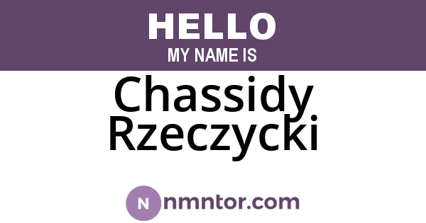 Chassidy Rzeczycki