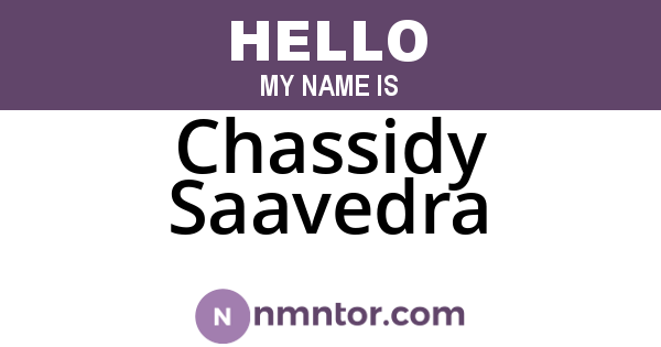 Chassidy Saavedra
