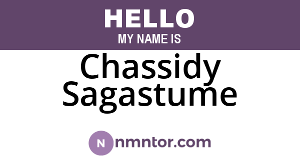 Chassidy Sagastume